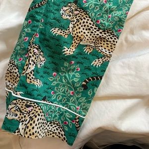 Printfresh Green Bagheera Leopard Cotton Pajama Pants XS